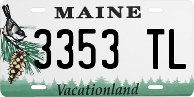 ME license plate 3353TL