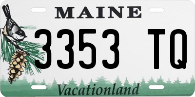 ME license plate 3353TQ