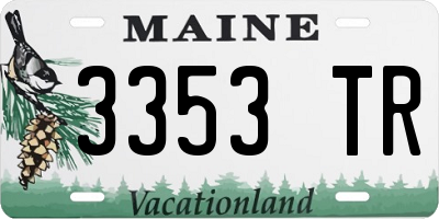 ME license plate 3353TR