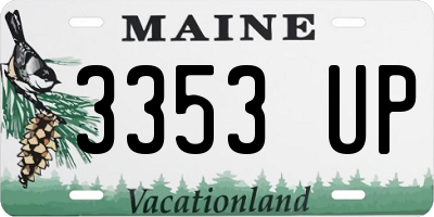 ME license plate 3353UP