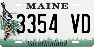 ME license plate 3354VD