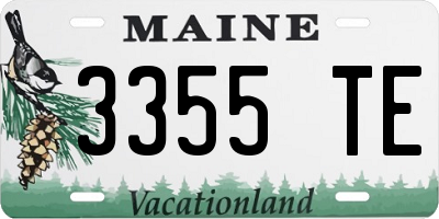 ME license plate 3355TE