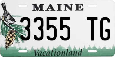 ME license plate 3355TG