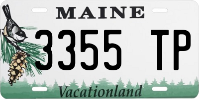 ME license plate 3355TP