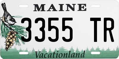 ME license plate 3355TR