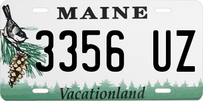 ME license plate 3356UZ