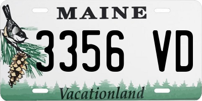 ME license plate 3356VD