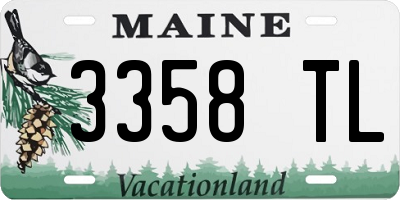 ME license plate 3358TL