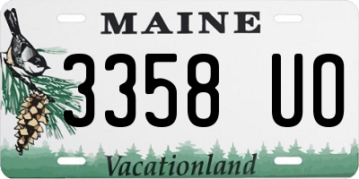 ME license plate 3358UO
