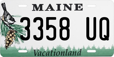 ME license plate 3358UQ