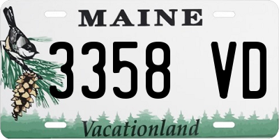 ME license plate 3358VD