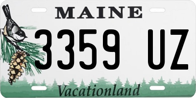 ME license plate 3359UZ