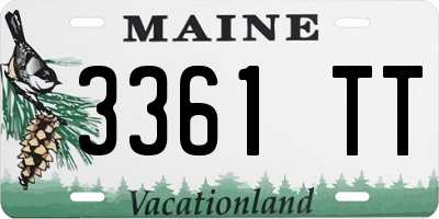 ME license plate 3361TT