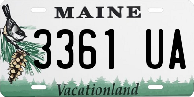 ME license plate 3361UA