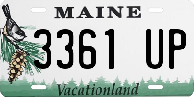 ME license plate 3361UP