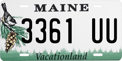 ME license plate 3361UU