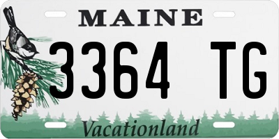 ME license plate 3364TG