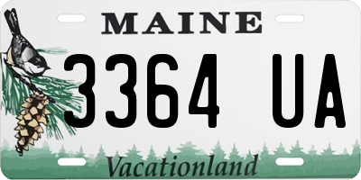 ME license plate 3364UA