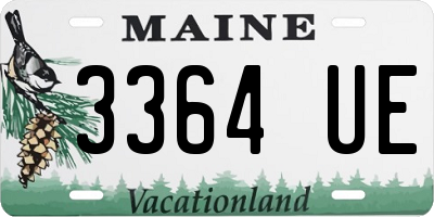 ME license plate 3364UE