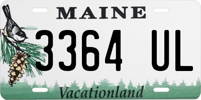 ME license plate 3364UL
