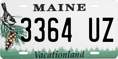 ME license plate 3364UZ