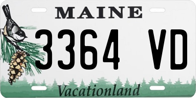ME license plate 3364VD