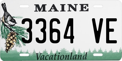 ME license plate 3364VE