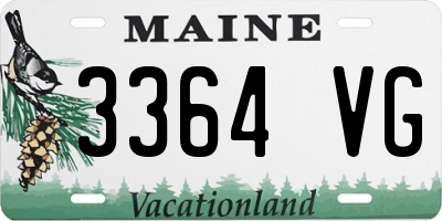 ME license plate 3364VG