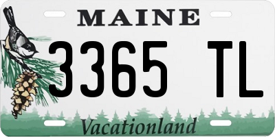 ME license plate 3365TL