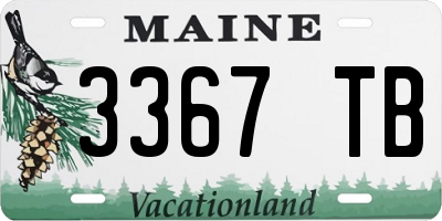 ME license plate 3367TB