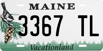 ME license plate 3367TL