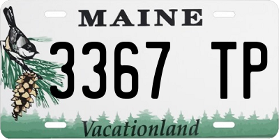 ME license plate 3367TP