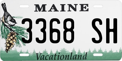 ME license plate 3368SH