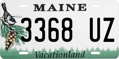 ME license plate 3368UZ