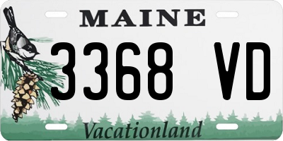 ME license plate 3368VD