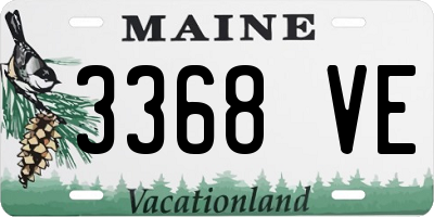 ME license plate 3368VE
