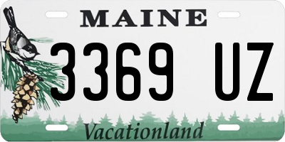 ME license plate 3369UZ