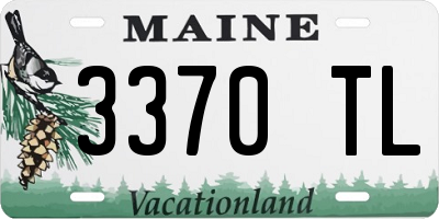 ME license plate 3370TL