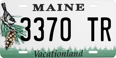 ME license plate 3370TR