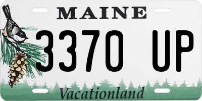 ME license plate 3370UP