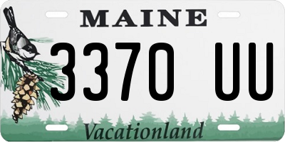 ME license plate 3370UU