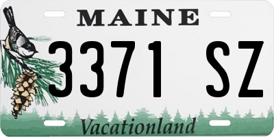 ME license plate 3371SZ