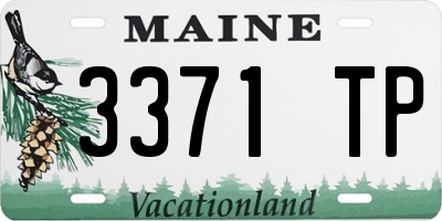 ME license plate 3371TP