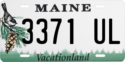 ME license plate 3371UL