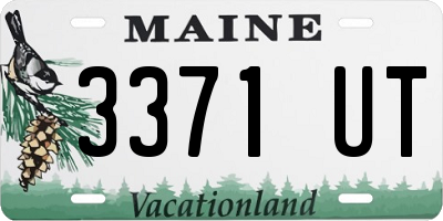 ME license plate 3371UT