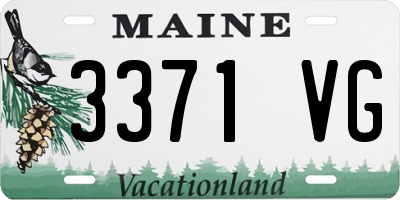 ME license plate 3371VG