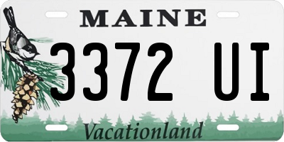 ME license plate 3372UI