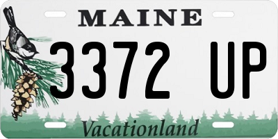 ME license plate 3372UP