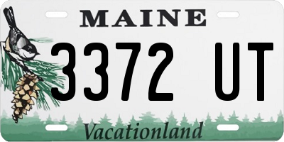 ME license plate 3372UT