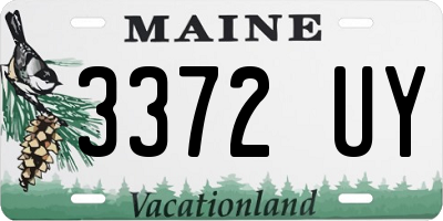 ME license plate 3372UY